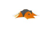 Camping Tent 9 Persons Fabric Gray and Orange