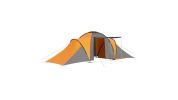Camping Tent 6 Persons Gray and Orange