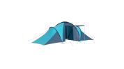 Camping Tent 6 Persons Blue and Light Blue