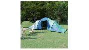 Camping Tent 6 Persons Blue and Green