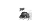 2-Person Outdoor Camping Tent with External Cover-Gray-Color Gray