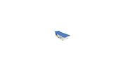 Wide Foldable Camping Cot with Carry Bag-Blue - Color: Blue