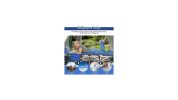 Wide Foldable Camping Cot with Carry Bag-Blue - Color: Blue