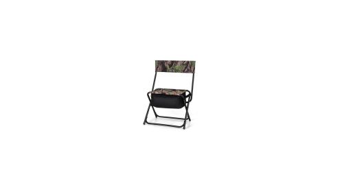 Foldable Patio Chair with Storage Pocket Backrest for Camping Hiking