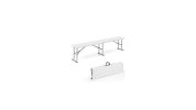 6 Feet Plastic Folding Bench Picnic Camping Dining Seat with Carrying