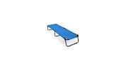 Folding Camping Bed Outdoor Portable Military Cot Sleeping Hiking - Color: Blue