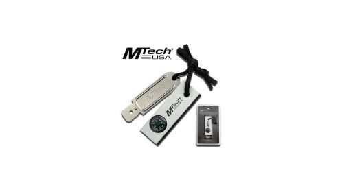 Fire Starter with Compass Signal Mirror and Scraper