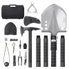 Survival Shovel Survival Axe 28-in-1 Camping Folding Shovels with Hatchet