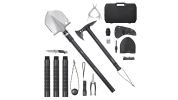 Survival Shovel Survival Axe 28-in-1 Camping Folding Shovels with Hatchet
