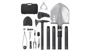 Survival Shovel Survival Axe 28-in-1 Camping Folding Shovels with Hatchet