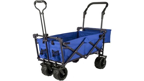 VEVOR Extra Large Collapsible Garden Cart-Blue