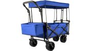 VEVOR Extra Large Collapsible Garden Cart-Blue
