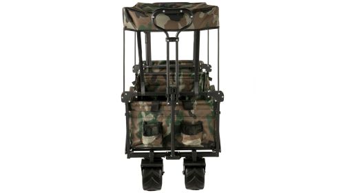 VEVOR Collapsible Folding Wagon with Removable Canopy-Camouflage