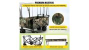 VEVOR Collapsible Folding Wagon with Removable Canopy-Camouflage