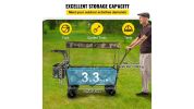 VEVOR Collapsible Folding Wagon with Removable Canopy-Camouflage