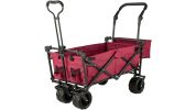 VEVOR Extra Large Collapsible Garden Cart-Red