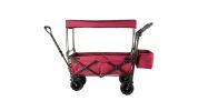 VEVOR Extra Large Collapsible Garden Cart-Red