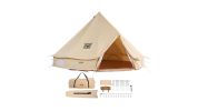VEVOR 8-10 Person Canvas Glamping Bell Tent, Breathable Waterproof TC cotton