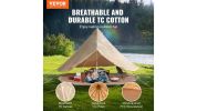 VEVOR 10-12 Person Canvas Glamping Bell Tent