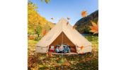 VEVOR 10-12 Person Canvas Glamping Bell Tent
