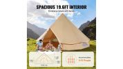 VEVOR 10-12 Person Canvas Glamping Bell Tent