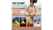 VEVOR 10-12 Person Canvas Glamping Bell Tent