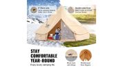 VEVOR 10-12 Person Canvas Glamping Bell Tent