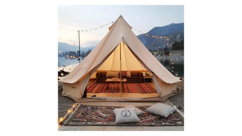 VEVOR 12 Person Canvas Glamping Bell Tent