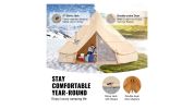 VEVOR 12 Person Canvas Glamping Bell Tent