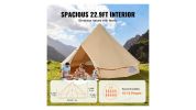 VEVOR 12 Person Canvas Glamping Bell Tent