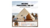VEVOR 12 Person Canvas Glamping Bell Tent