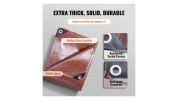 VEVOR Tarp 20x40 ft 16 Mil Extra Thick-Brown