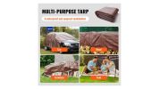 VEVOR Tarp 20x40 ft 16 Mil Extra Thick-Brown