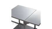 VEVOR Outdoor Grill Dining Cart with Double-Shelf