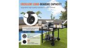 VEVOR Outdoor Grill Dining Cart with Double-Shelf