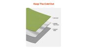 Wearable Warm Stadium Blanket Outdoor Army Green