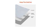 Wearable Warm Stadium Blanket Outdoor Light Grey