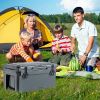 Rotomolded Cooler with Integrated Cup Holders and Bottle Opener-Tan