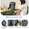 10 QT Drink Cooler Insulated Ice Chest with Spigot Flat Seat Lid and Adjustable