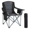VEVOR Camping Folding Chair for Adults, Portable Heavy Duty Outdoor Quad Lumbar