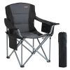 VEVOR Camping Folding Chair for Adults, Portable Heavy Duty Outdoor Quad Lumbar