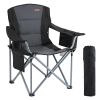 VEVOR Camping Folding Chair for Adults, Portable Heavy Duty Outdoor Quad Lumbar