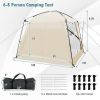 10 x 10 Feet Screened Canopy Tent with Vestibule & Zippered Door