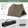 6-Sided Pop-up Family Tent with Rainfly  Skylight  3 Doors  3