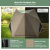 6-Sided Pop-up Family Tent with Rainfly  Skylight  3 Doors  3