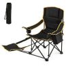 Folding Camping Chair with Footrest Camping Lounge Chair with Carry