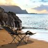 Folding Camping Chair with Footrest Camping Lounge Chair with Carry