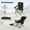 Folding Camping Chair with Footrest Camping Lounge Chair with Carry