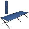 Adults Kids Folding Camping Cot-Blue - Color Blue
