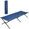 Adults Kids Folding Camping Cot-Blue - Color Blue